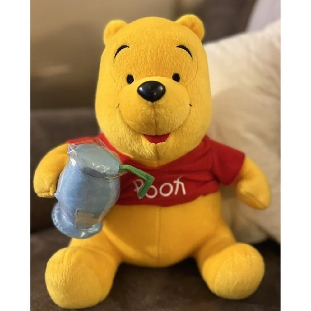 Disney Sega 2002 Summer Time Winnie the Pooh Drink Prize‎ Plush Stuffed Doll 12